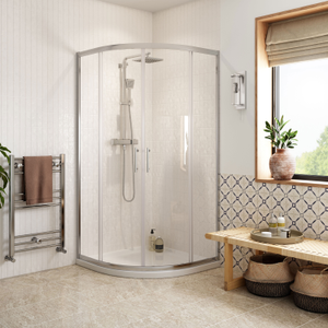 Signature Verve 2-Door Easy-Fit Quadrant Shower Enclosure 800mm x 800mm - 6mm Glass