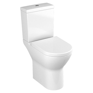 Vitra S50 Comfort Height Open Back Close Coupled Toilet Push Button Cistern - Standard Seat