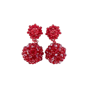 Orb Earrings Ruby