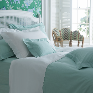 Green Gingham Pillowcase Household