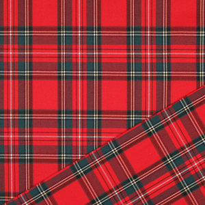 Tissu tartan écossais - Rouge