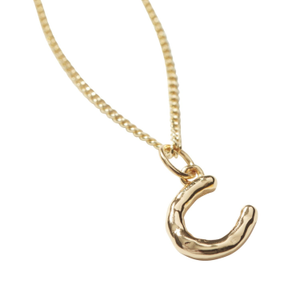 Horseshoe Necklace Gold