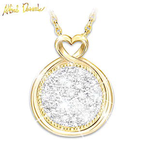 Alfred Durante 12-Diamond 10K Solid Gold Daughter Necklace