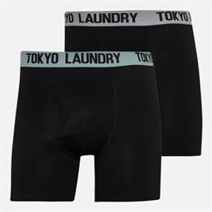 Tokyo Laundry Mens Two Pack Long Boxers Pack A