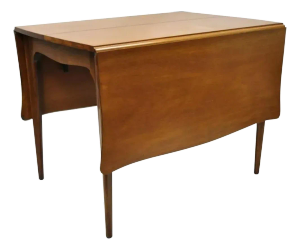 Vintage Drexel Dateline John Van Koert Mahogany Extension Dropleaf Dining Table