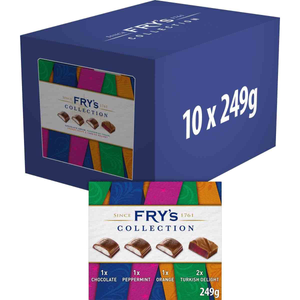 Fry's Collection Milk & Dark Chocolate Selection Box 249g (Box of 10)