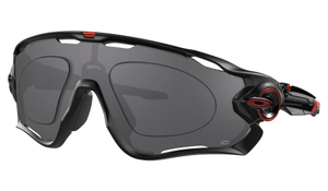 Oakley Jawbreaker Prescription Sunglasses - Matte Black (Redline Icon), Oakley Prescription Shield Grey