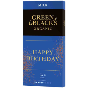 Green & Black's Happy Birthday Milk Chocolate 90g Bar