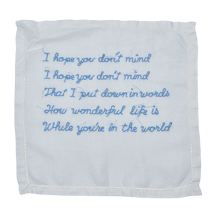 Your Song - Vintage Cotton Linen Textile (one size)
