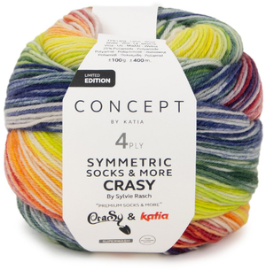 Laine à chaussettes Symmetric Socks & More Crazy Katia
