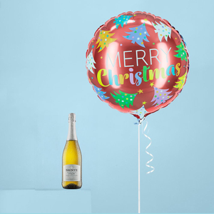 Christmas Tree Balloon & Prosecco Gift Set