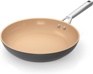Ninja CW90028UK 28cm Ceramic Frying Pan Non-Stick Oven Safe Terracotta & Grey