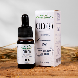 Olio CBD 10% con olio MCT