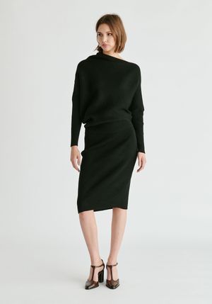 Draped Knitted Dress