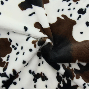 Tissu fausse fourrure animal - Vache