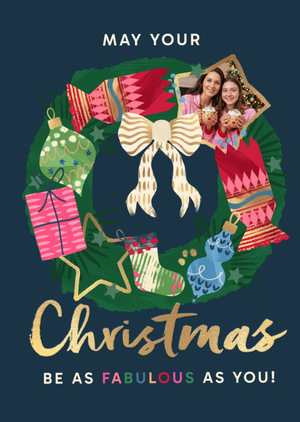 May Your Christmas Be As Fabulous As You Photo Upload Christmas Card