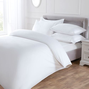 SUPER KING DUVET COVER Tencel/Cotton White