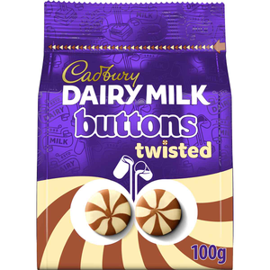 Cadbury Twisted Buttons Bag 100g 
