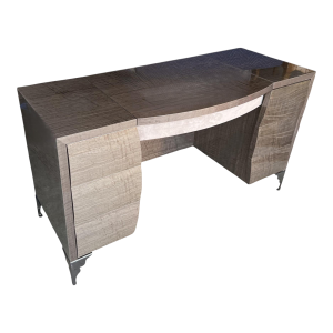 Contemporary Italian Vanity by Rossetto Armobile With Flip-Top Mirror and Chrome Legs