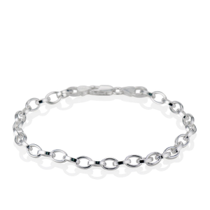 Loops N Boops - Oval Link Bracelet In Sterling Silver