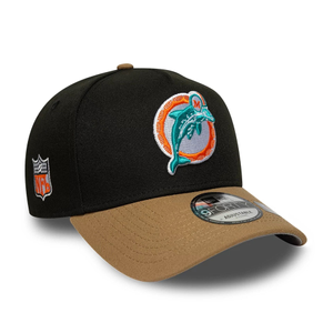 Miami Dolphins NFL Black 9FORTY A-Frame Adjustable Cap
