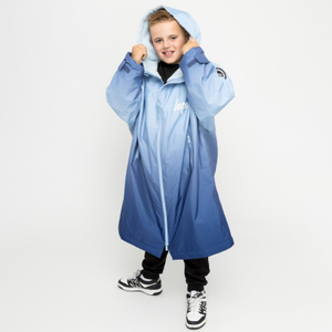 hype Kids Ombre Waterproof Changing Robe - 3 - 5 Yrs / Ombre Blue
