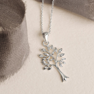 Tempest Wald Silver Tall Tree Of Life Necklace
