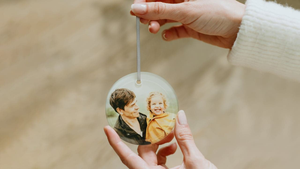 Glass Photo Ornament