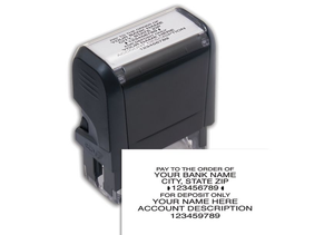 Self-Inking Endorsement Stamp - Widely Accepted Layout