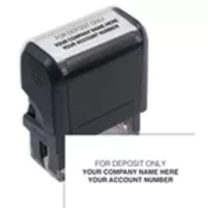 Self-Inking Endorsement Stamp - Custom Layout