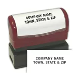 Two Line Custom Pre-Inked Stamp