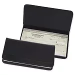Personal Size Pyramid Black Leather Cover