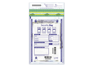 9 x 12 Single Pocket Clear Plastic Bank Deposit Bags