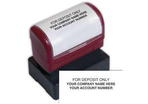 Pre-Inked Endorsement Stamp - Custom Layout