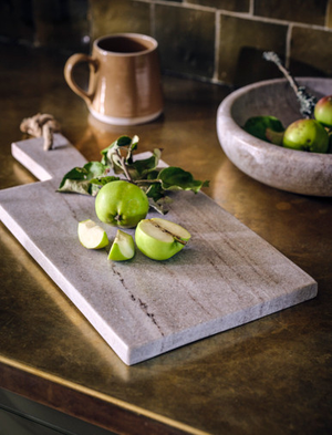 Osney Rectangular Serving Board - Marble, Natural