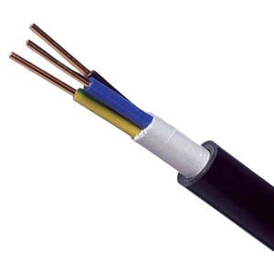 NYYJ4.0-3C NYY-J Black 3 Core Circular PVC Insulated / PVC Sheathed Power & Control Cable 4.0mm (priced per metre)