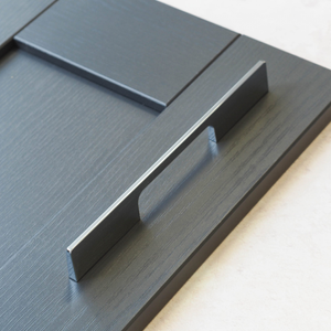 Polished Chrome Square Slim Cabinet Pull Handle 224mm Centres