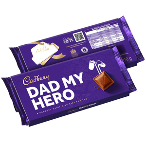 Cadbury Dairy Milk "Dad My Hero" Chocolate Bar with Sleeve 110g
