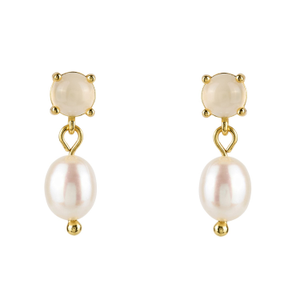 Opal Pearl Drop Earrings