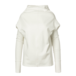 Ivory Sculptural Turtleneck - For Women Who Show Up (XS)