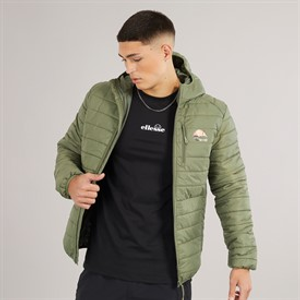 Ellesse Mens Corricella Padded Jacket Khaki