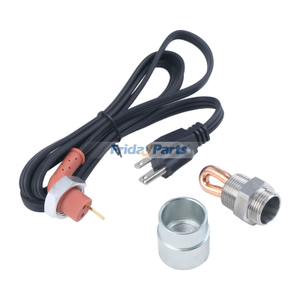 32mm 400W 120V Frost Plug Engine Block Heater Cord Set 70000-00297 70000-92500 for Kubota Tractor L2050DT L2050F L2250DT L2502DT