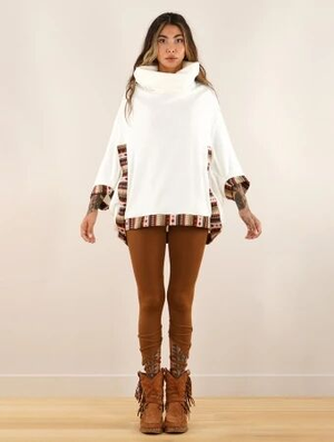'Poncho Witch "Natcha", Blanc'