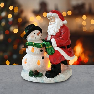 Light Up Snowman with Santa