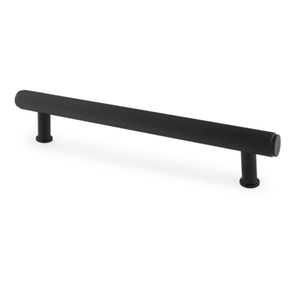 Alexander & Wilkes AW809R Reeded T-Bar Cabinet Pull Handle Matt Black 262 mm