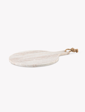 Osney Round Serving Board - Marble, Natural