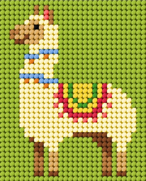 Kit canevas enfant - Petit lama