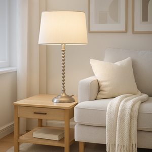Troy Satin Nickel Table Lamp
