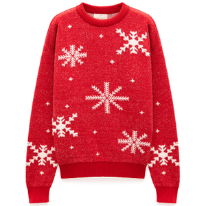 Snowflake Knit Christmas Jumper (S)