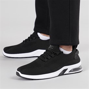Crosshatch Mens Sandholt Trainers Black